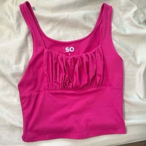 hot pink crop top